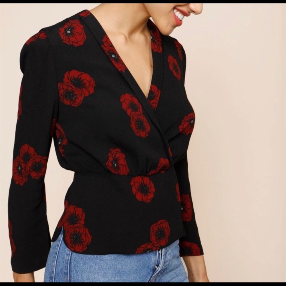 Rouje Elisa Faux Wrap Blouse